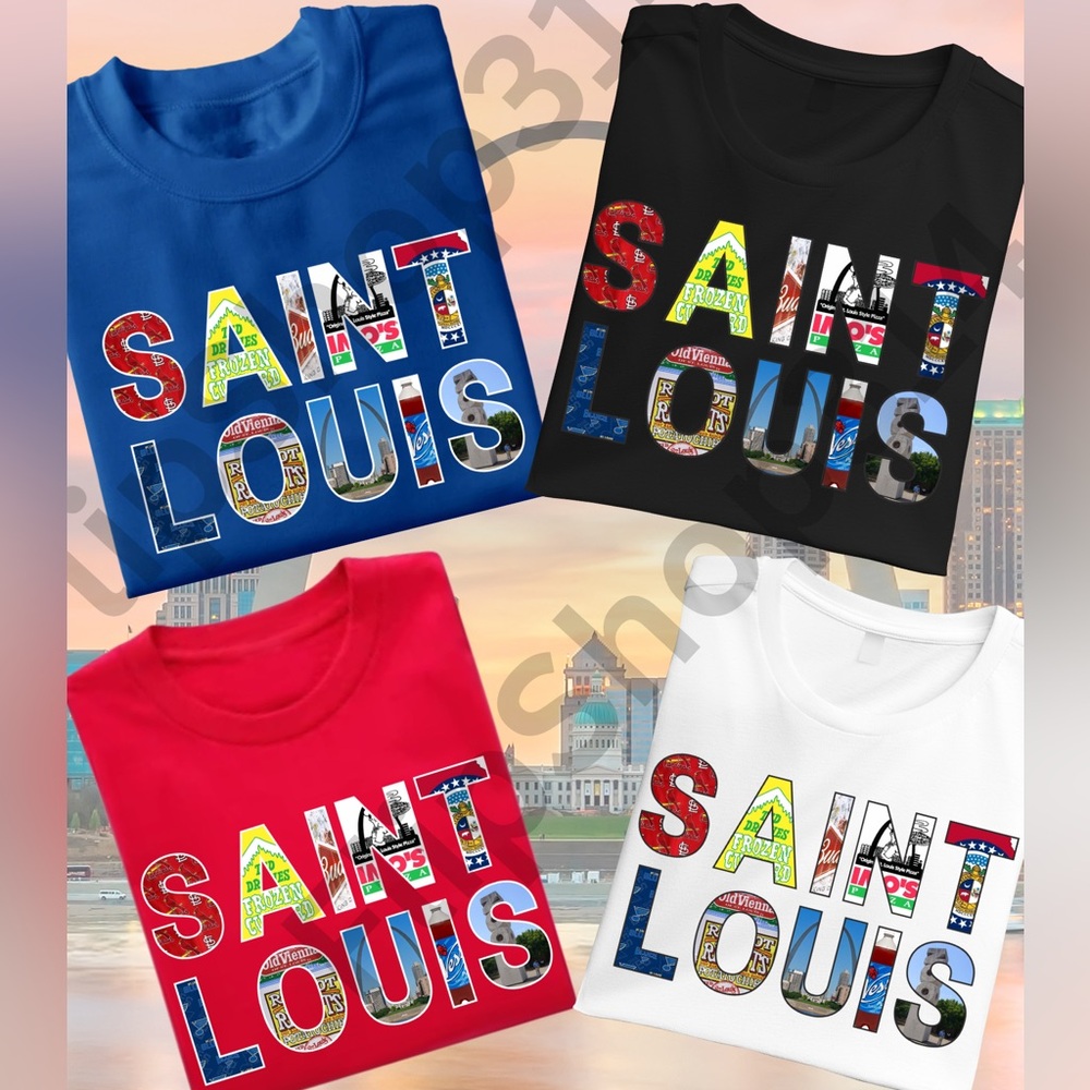 Saint Louis STL Tshirts Shirt Sleeve